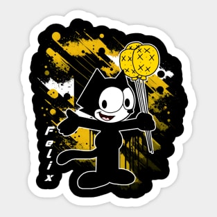 Felix's Animated Odyssey A Cinematic Cat's Tale Sticker